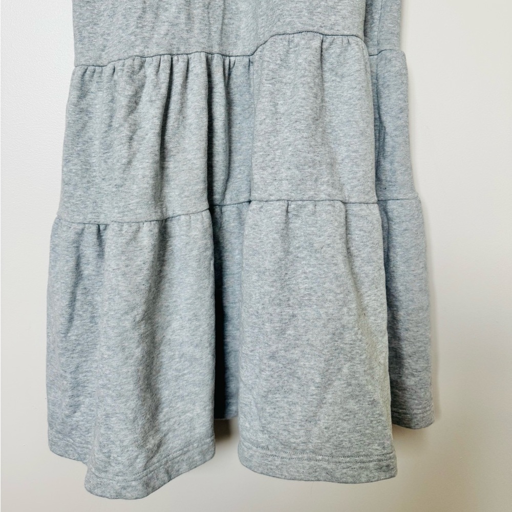 Anthro Daily Practice Heather Grey Lounge Athleisure Sweatshirt Tier Maxi Dress - Picture 6 of 11